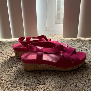 Laura Ashley fuchsia Sandals